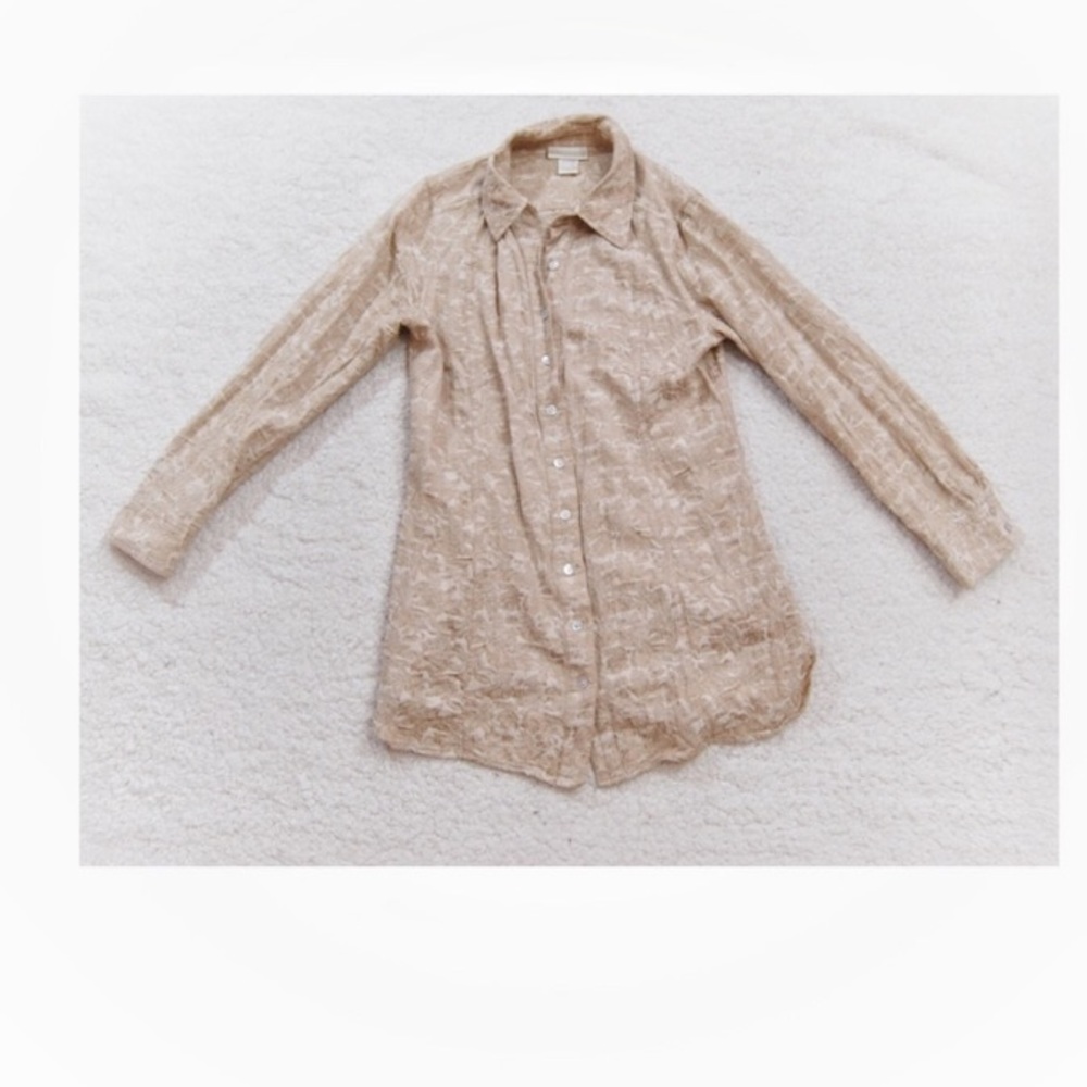 Soft surroundings floral button down shirt!